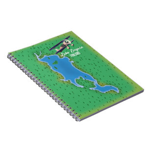 Cuaderno Mapa del lago Engure Finlandia