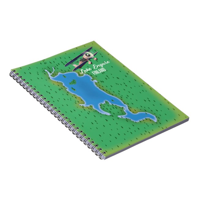 Cuaderno Mapa del lago Engure Finlandia (Lado Derecho)