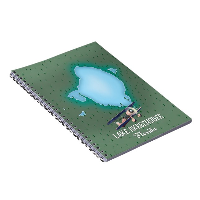 Cuaderno Mapa del lago Okeechobee Florida. (Lado Derecho)