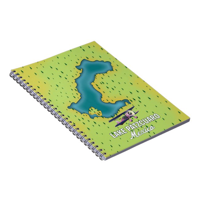 Cuaderno Mapa del lago Pátzcuaro México (Lado Derecho)