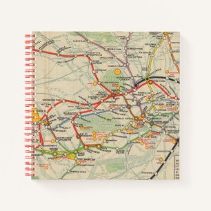 Cuaderno Mapa del metro de Londres