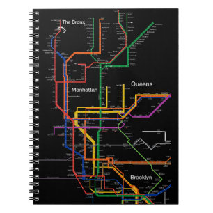 Cuaderno Mapa del metro de NY-City