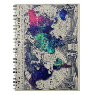 Cuaderno mapa del mundo 15