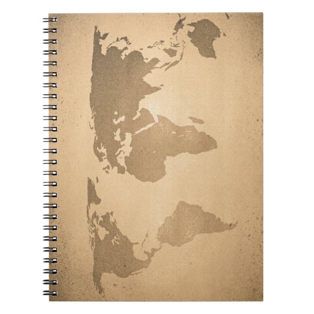 Cuaderno Mapa del mundo de la cosecha (Frente)