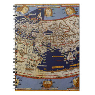 Cuaderno Mapa del mundo ptolemaico antiguo, Johannes de Arn