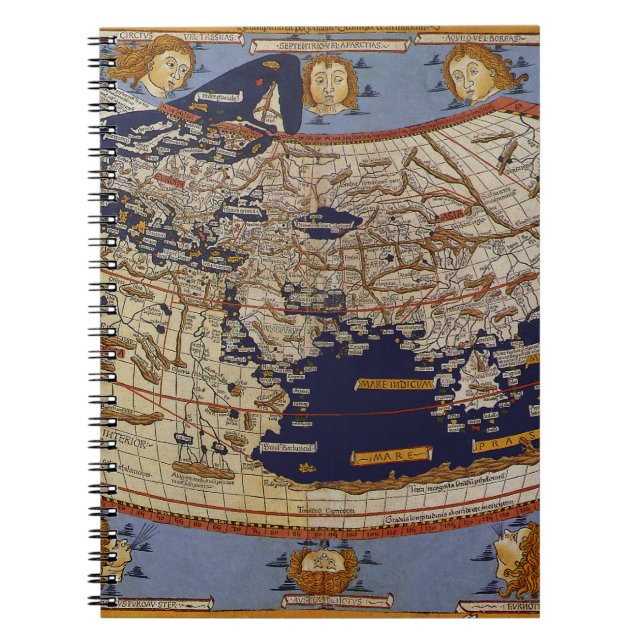 Cuaderno Mapa del mundo ptolemaico antiguo, Johannes de Arn (Frente)