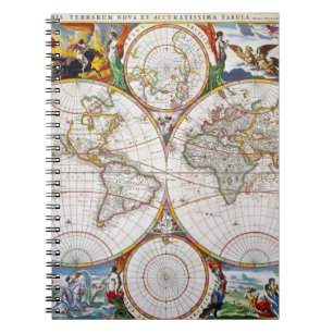 Cuaderno MAPA DEL MUNDO, siglo XVII