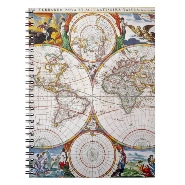 Cuaderno MAPA DEL MUNDO, siglo XVII (Frente)
