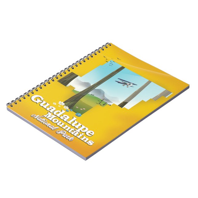 Cuaderno mapa del parque nacional montañas Guadalupe, Texas (Lado Izquierdo)