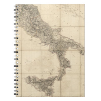 Cuaderno Mapa del sur de Italia y costas adyacentes