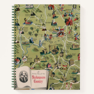 Cuaderno Mapa Dunlop del País Shakespeare, Inglaterra