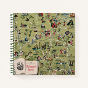 Cuaderno Mapa Dunlop del País Shakespeare, Inglaterra