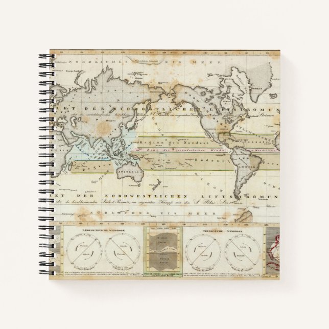 Cuaderno Mapa eólico de la Tierra (Anverso)