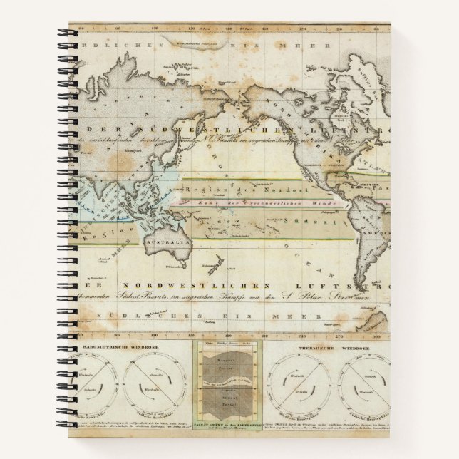 Cuaderno Mapa eólico de la Tierra (Anverso)
