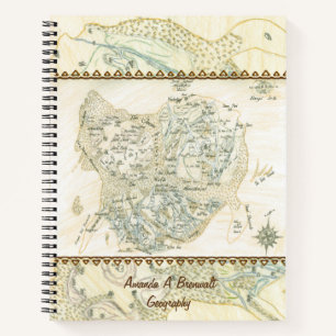 Cuaderno Mapa etiquetado de Trino