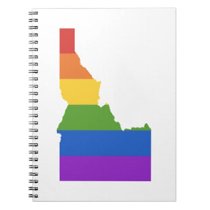 Cuaderno Mapa gay de EEUU Estado de Idaho