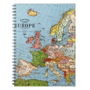 Cuaderno Mapa general del siglo XX de la Vieja Europa