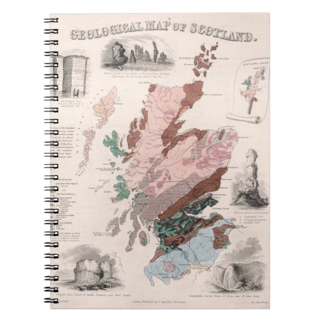 Cuaderno Mapa geológico de Escocia (Frente)