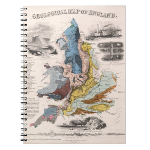 Cuaderno Mapa geológico de Inglaterra