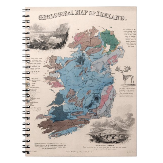 Cuaderno Mapa geológico de Irlanda (Frente)