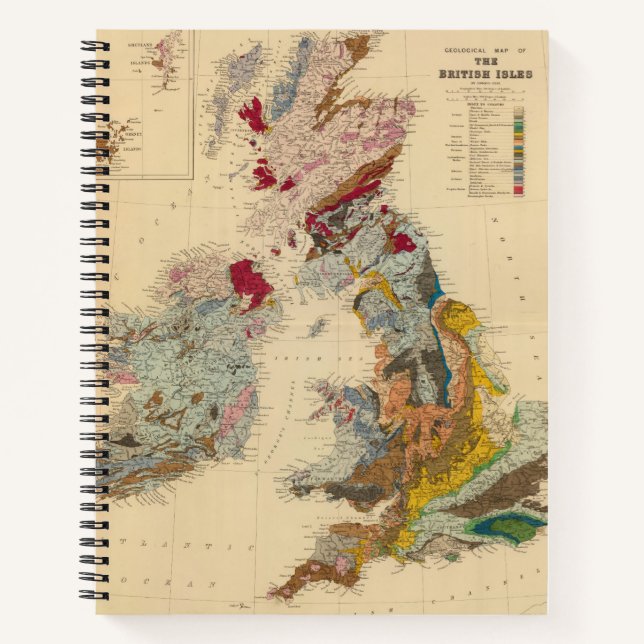 Cuaderno Mapa geológico de las Islas Británicas (Anverso)