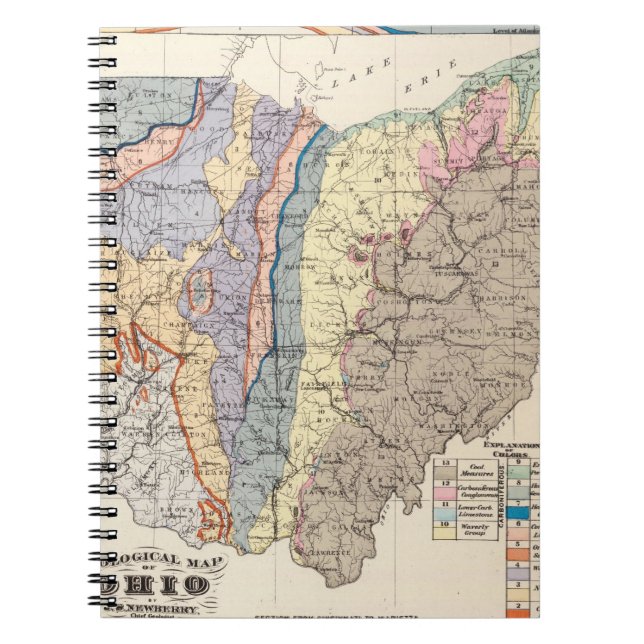 Cuaderno Mapa geológico de Ohio (Frente)