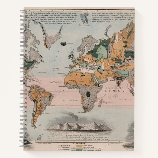 Cuaderno Mapa geológico del mundo (Anverso)