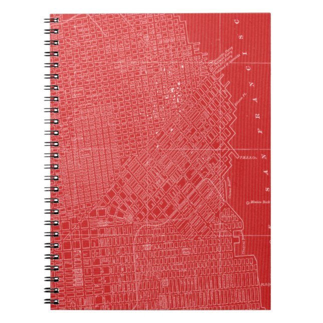 Cuaderno Mapa gráfico de San Francisco (Frente)