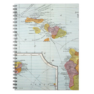 Cuaderno Mapa: Hawaii, 1905