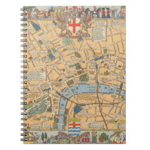 Cuaderno Mapa infantil de Londres, Inglaterra