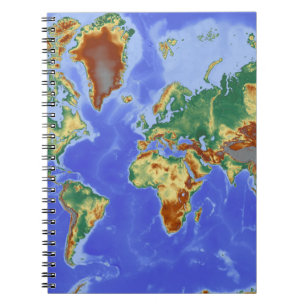 Cuaderno Mapa internacional de la geografía mundial