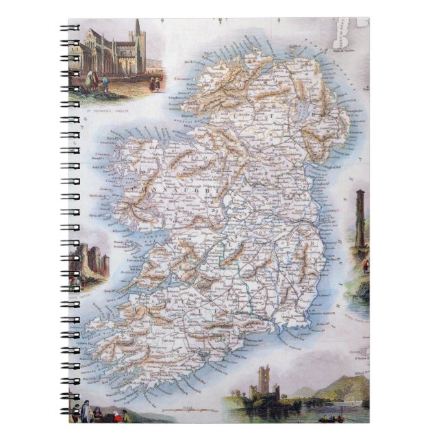 Cuaderno Mapa: Irlanda, 1851 (Frente)