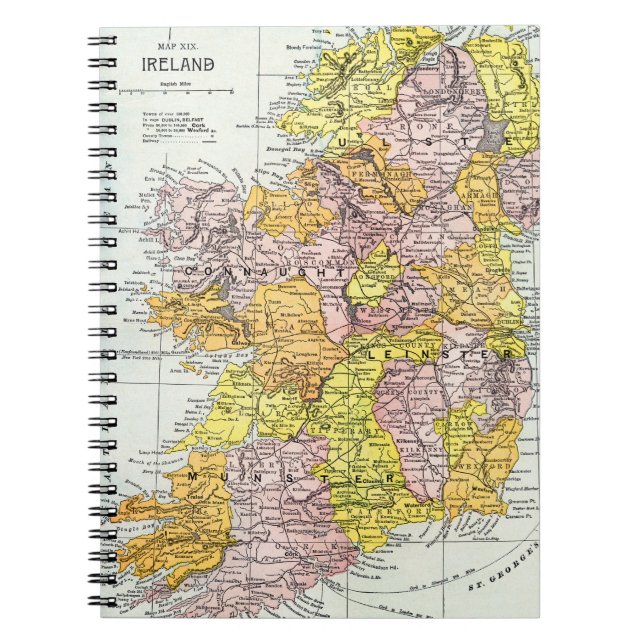 Cuaderno MAPA: IRLANDA, c1890 (Frente)