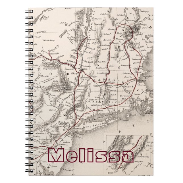 Cuaderno Mapa: Los E.E.U.U. de nordeste (Frente)