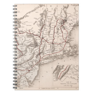 Cuaderno Mapa: Los E.E.U.U. de nordeste