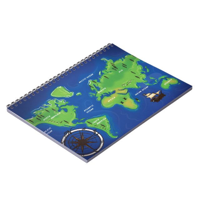Cuaderno Mapa Mundial (Lado Izquierdo)