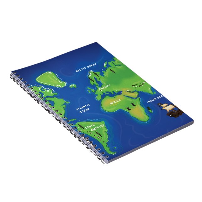 Cuaderno Mapa mundial (Lado Derecho)