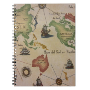 Cuaderno Mapa Mundial del Pacífico