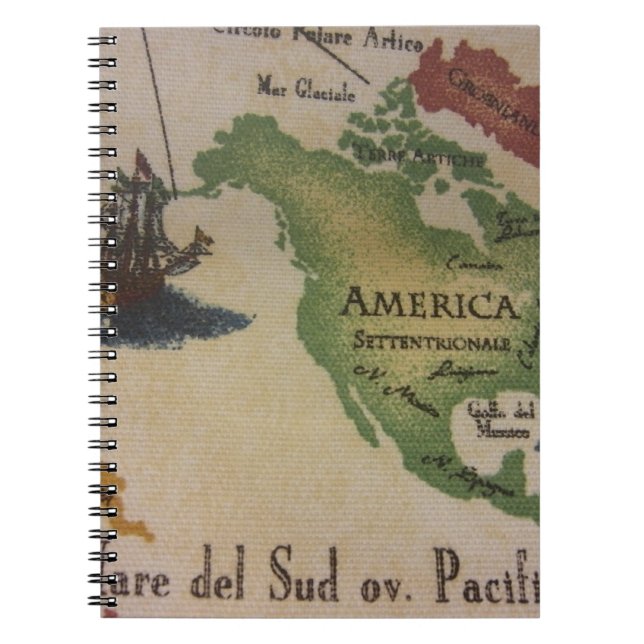 Cuaderno Mapa Mundial - Estados Unidos (Frente)