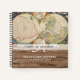 Cuaderno Mapa Mundial Viaje Jubilación Lista de Deseos Rega