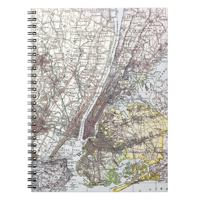 Cuaderno Mapa: New York-area, 1906 (Frente)