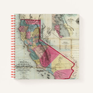 Cuaderno Mapa oficial del estado de California