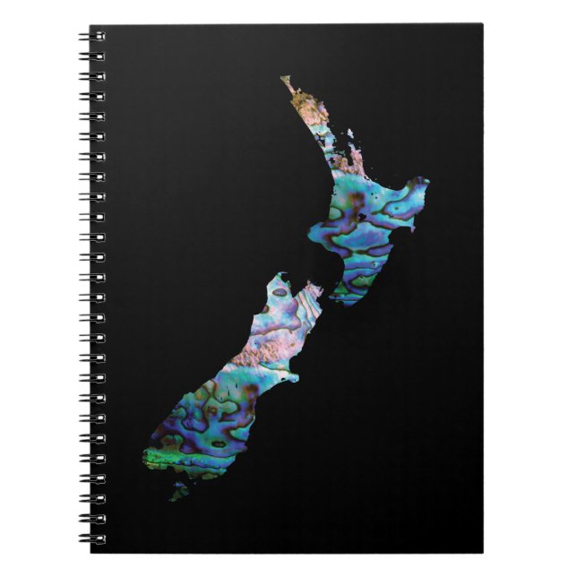 CUADERNO MAPA PAUA DE NUEVA ZELANDIA (Frente)