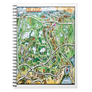Cuaderno Mapa Personalizado de Orlando Florida