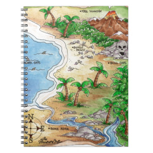 Cuaderno Mapa pirata