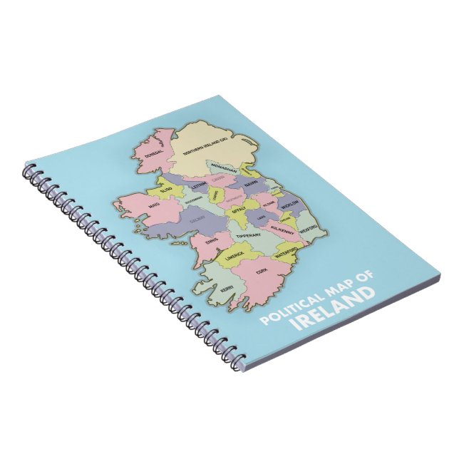 Cuaderno Mapa Político De Irlanda. (Lado Derecho)