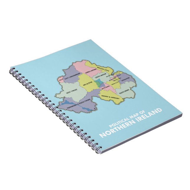Cuaderno Mapa Político De Irlanda Del Norte. (Lado Derecho)