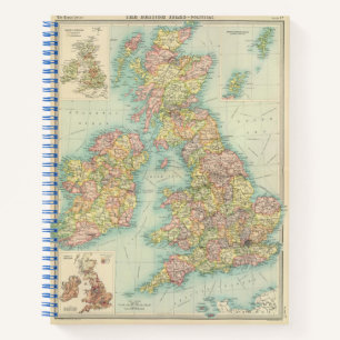 Cuaderno Mapa político de las Islas Británicas