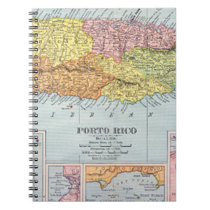 CUADERNO MAPA: PUERTO RICO, 1900