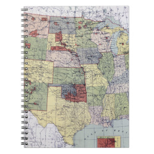 CUADERNO MAPA: RESERVAS, 1892